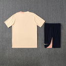 Kit Shirt + Shorts Barcelona Training Beige/Dark Blue 25/26