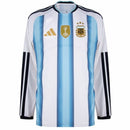 Argentina Home Long Sleeve Fan Jersey Shirt 2026 World Cup