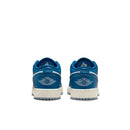 Grade School Air Jordan 1 Low SE GS White/Industrial Blue-Blue Grey-Sail FN9137-141