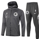KIT GIACCA A ZIP CON CAPPUCCIO + TUTA GRIGIA NBA LA CLIPPERS 2021/22