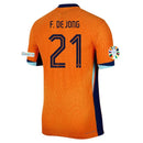 Frenkie de Jong Netherlands 24/25 I Home Jersey - Player Version