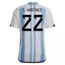 Lautaro Mart��nez Argentina 22/23 I Home Jersey - Fan Version